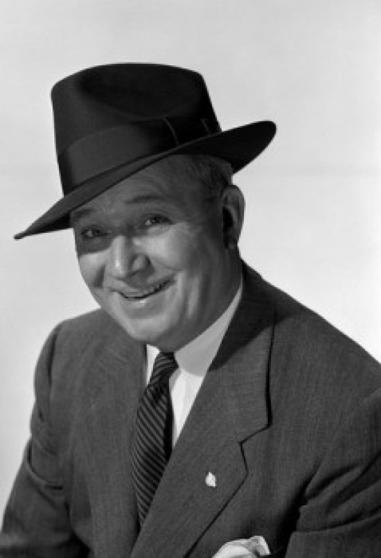 Studio portrait of a senior man wearing a hat, premium poster print.