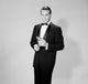 Mid Adult Man Holding Martini Poster Print