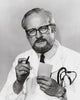 Portrait of a Male Doctor Holding a Pen and Paper Poster Print