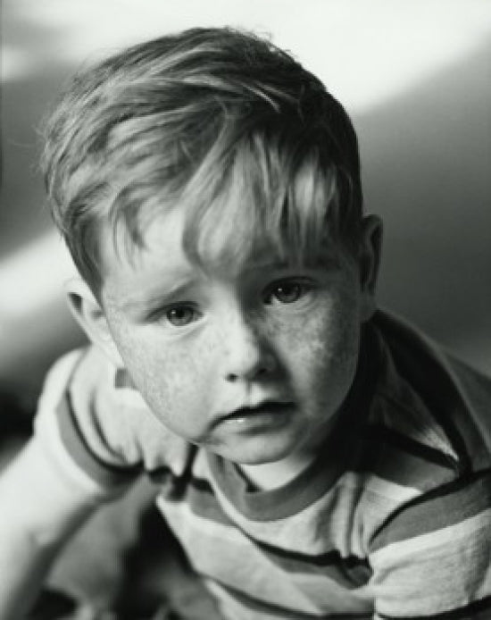 Portrait of a Sad Boy Poster Print - Emotional Art