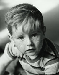 Portrait of a Sad Boy Poster Print - Emotional Art