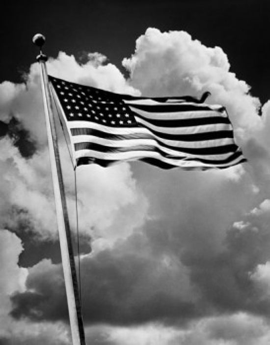 48 Star American Flag Poster Print showcasing vintage design.