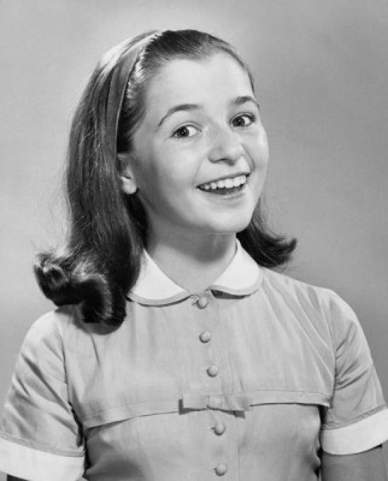 Portrait of a Girl Smiling - Colorful Poster Print