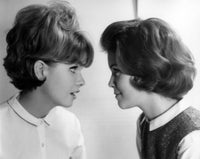 Smiling Teenage Girls Portrait Poster Print showcasing joy and friendship.