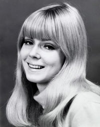 Portrait of a teenage girl smiling poster print