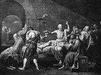 Death of Socrates Poster Print by Jacques Louis David, featuring classic art