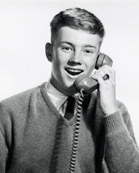 Portrait of a Teenage Boy Talking on the Phone, 1965 Poster Print