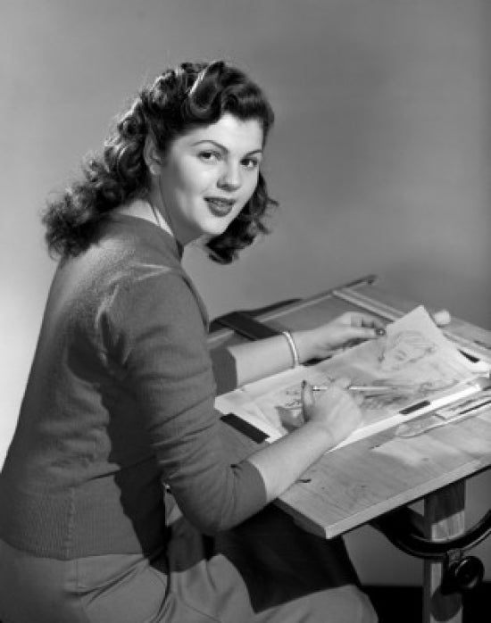 Portrait of Young Female Architect Poster Print