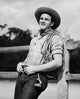 Cowboy with Rope Poster Print - Leaning Against Fence