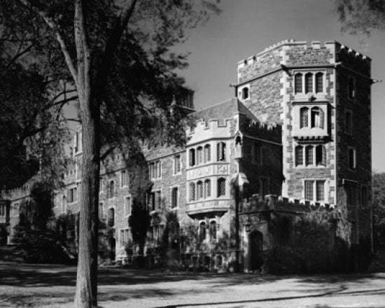 Princeton University educational building poster print showcasing architectural beauty.