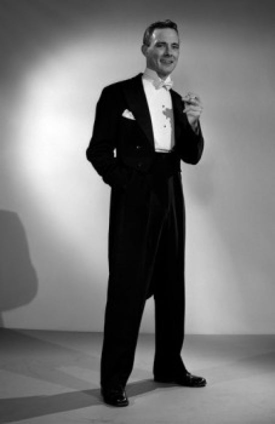 Elegant Young Man Holding Cigarette Poster Print