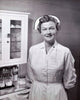 Smiling Female Nurse Poster Print showcasing warmth and dedication.
