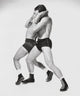 Dynamic wrestling action poster print featuring two young men grappling.