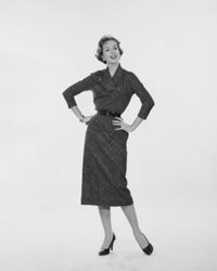 Portrait of a Young Woman with Arms Akimbo Poster Print