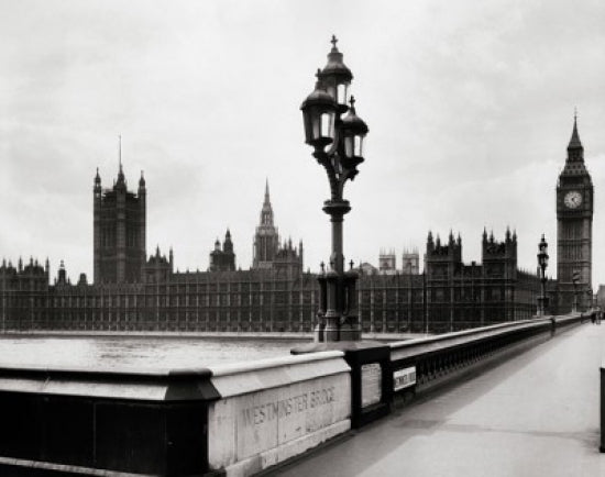 Big Ben and Houses of Parliament poster print showcasing London, England.