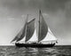 Sailboat in the Sea Poster Print showcasing a tranquil ocean scene.