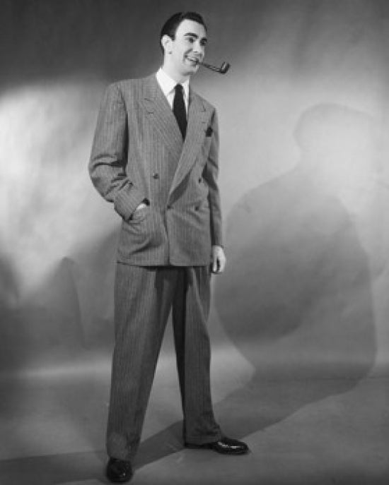 Businessman Smoking a Pipe Poster Print on premium paper.