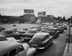 Traffic on a road in Boston, Massachusetts poster print