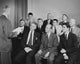 Business Executives in a Seminar Poster Print, perfect for office decor.