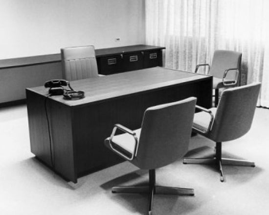 Interior of an Office Poster Print showcasing modern workspace decor.