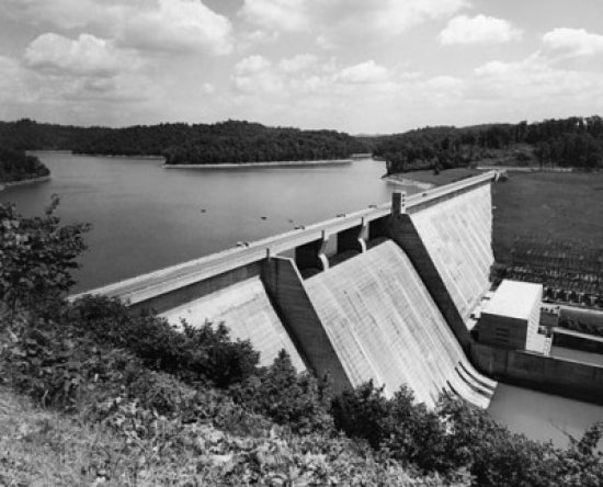 Norris Dam on Clinch River Poster Print - Tennessee Landscape
