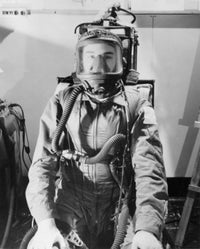 Astronaut in space suit poster print from RCAF Institute of Aviation Medicine