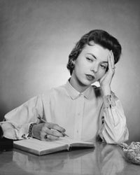 Businesswoman Suffering from a Headache Poster Print