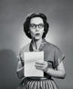 Surprised Young Woman Poster Print showcasing an expressive young woman.