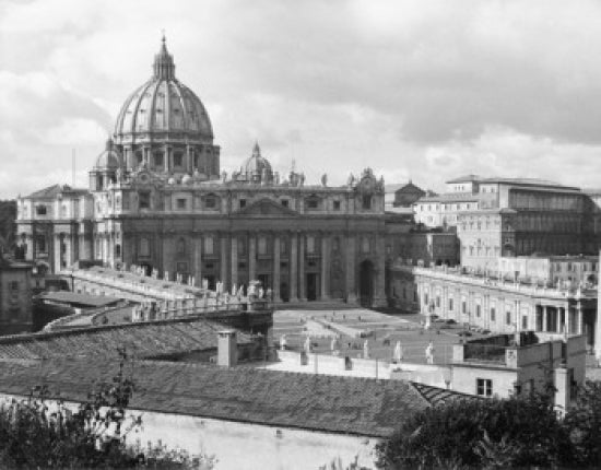 St. Peter's Basilica Poster Print showcasing the iconic architecture of Vatican City.