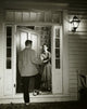 Young Man Arriving at His Date's Home Poster Print
