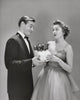 Young Man Giving a Gift to a Young Woman Poster Print