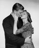 Close-up of a young couple kissing poster print
