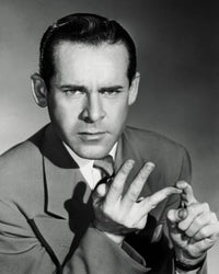 Portrait of a businessman counting on his fingers poster print.