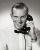 Portrait of Businessman Talking on Telephone Poster Print