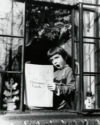 Girl Sitting at the Window and Singing Poster Print showcasing serene beauty and creativity.