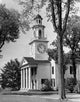 Church Surrounded by Trees Poster Print featuring scenic Kennebunkport, Maine.