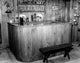 Bar Counter in a House Poster Print showcasing a cozy home bar setting.