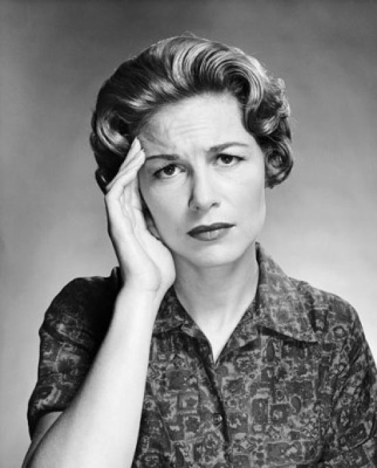 Portrait of a Woman with Headache Poster Print