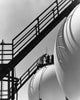 Two Horton Spheres in a chemical plant, Baton Rouge, Louisiana poster print.