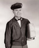 Portrait of a Delivery Person Delivering a Package Poster Print