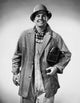 Portrait of a smiling construction worker poster print.