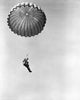 Low angle view of a soldier parachuting poster print