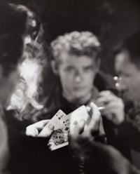 Three People Playing Poker Poster Print featuring a classic poker scene