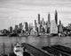 Skyscrapers on the waterfront in Manhattan, New York City poster print.