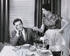 Young Man Ignoring His Wife's Conversation Poster Print