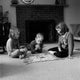 Children Playing Board Game Poster Print - Fun and Whimsical Artwork