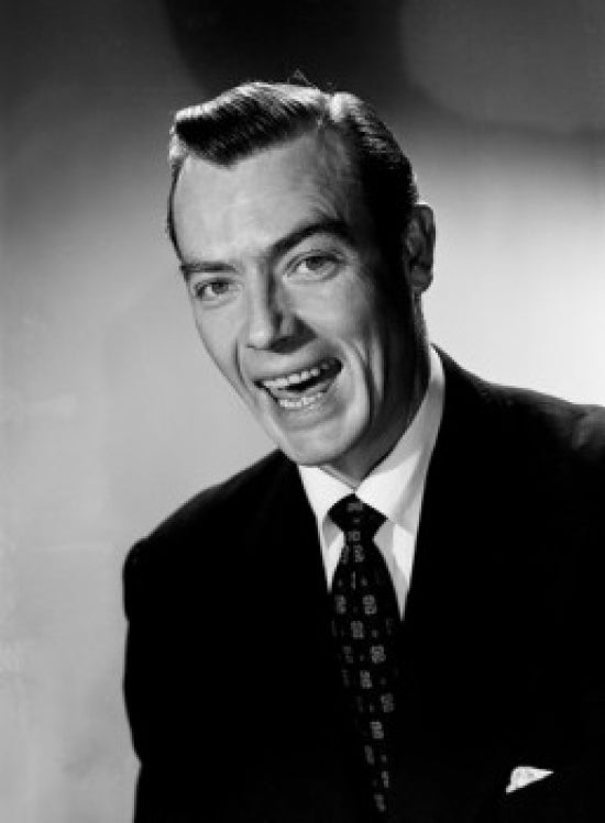 Portrait of Laughing Mature Businessman Studio Shot Poster Print