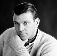 Portrait of Man with Hand on Chin Studio Shot Poster Print