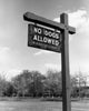 No Dogs Allowed in Park Poster Print - Low Angle View
