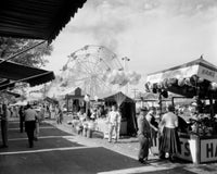 Frederick Fair amusement park poster print featuring vibrant colors and joyful atmosphere.